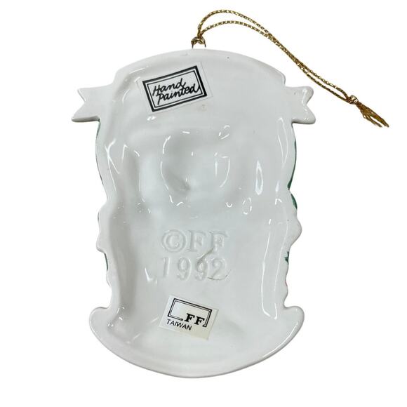 Fitz & Floyd "Rock-A-Bye Teddy" Christmas 1992 Ornament New In Box - Picture 2 of 4